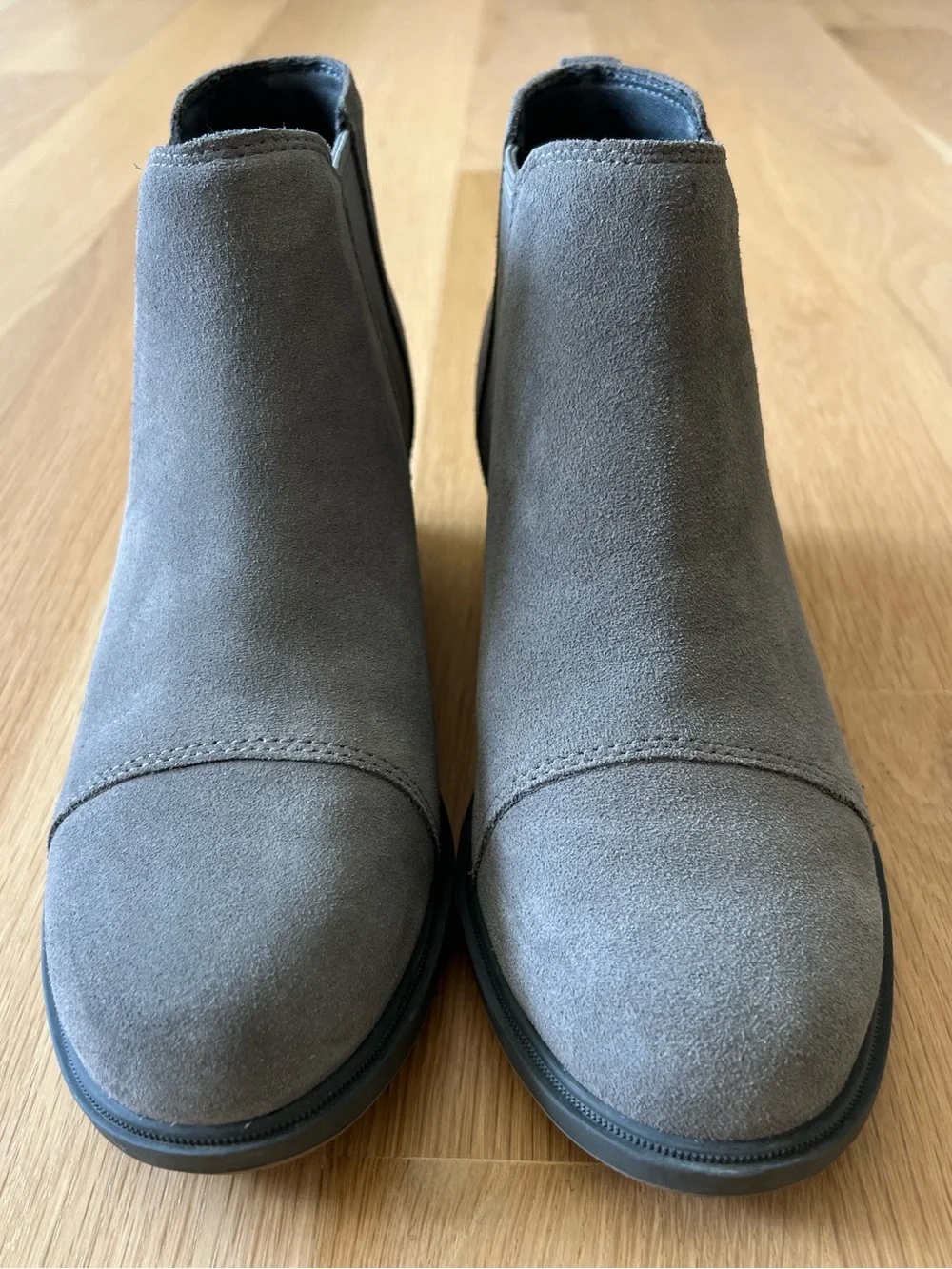 Sorel Gray Suede Ankle Booties, Size 9